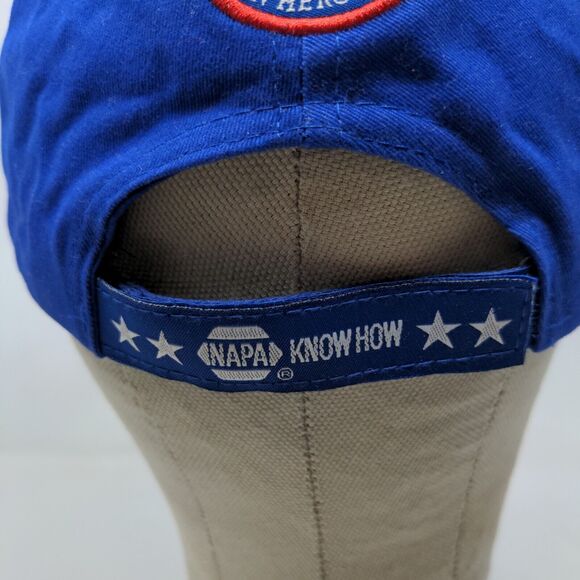 Napa Racing Men's Strapback Hat Blue OSFM Embroidered Logo Fallen Heroes Fund - Picture 11 of 15